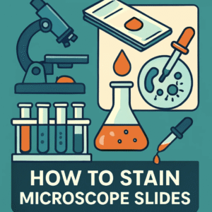 how to stain microscope slides