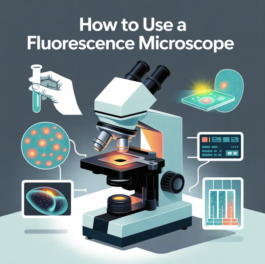 how to use fluorescence microscope