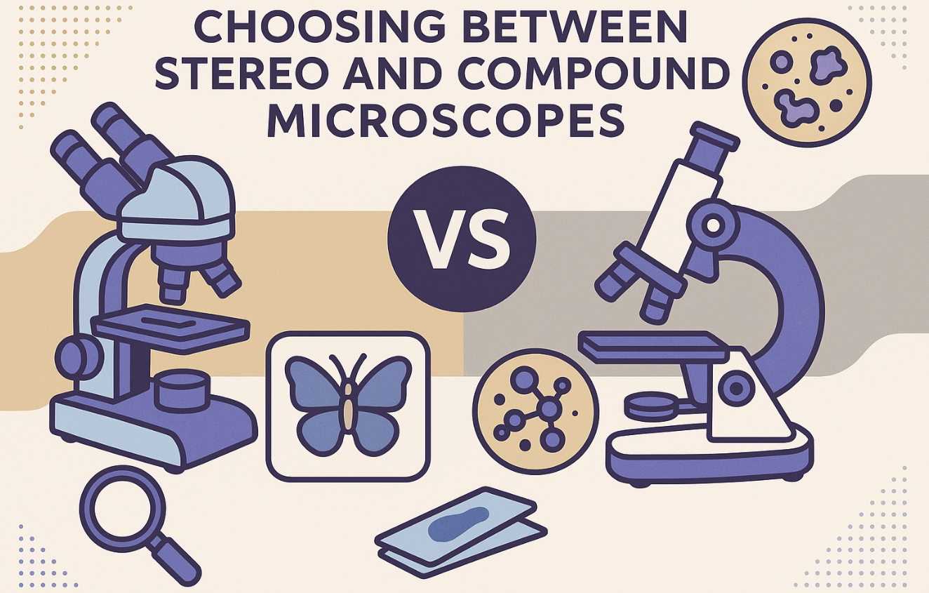 Choosing Between Stereo and Compound Microscopes