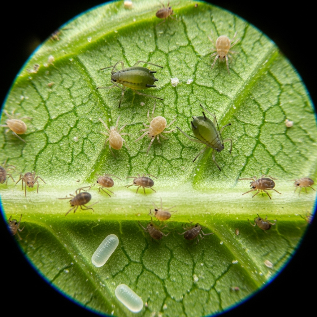 Pest Identification Using a Microscope for Plants