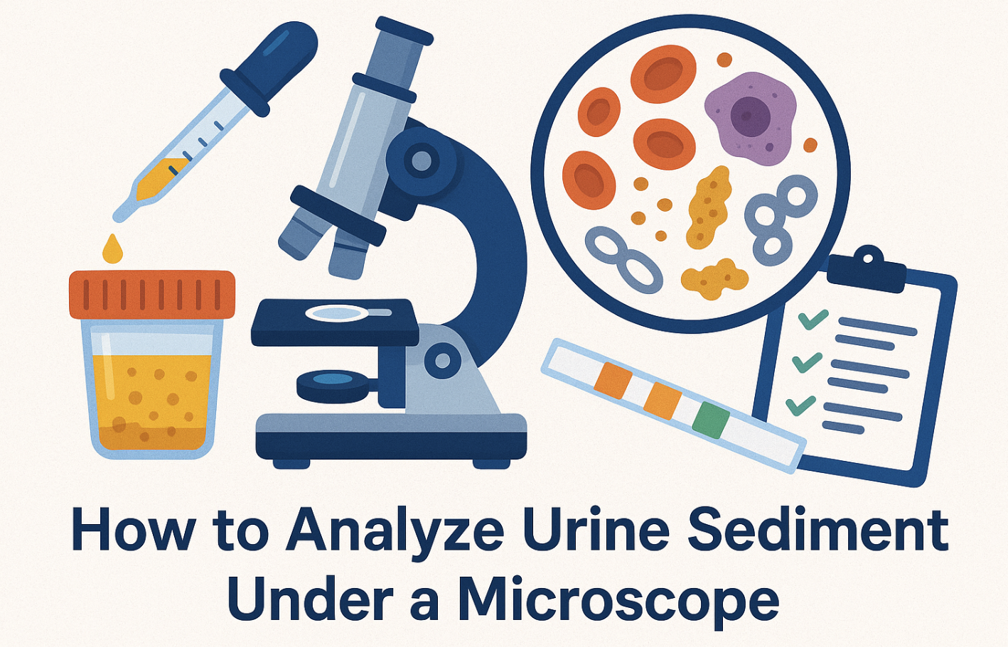 How to Analyze Urine Sediment Under a Microscope