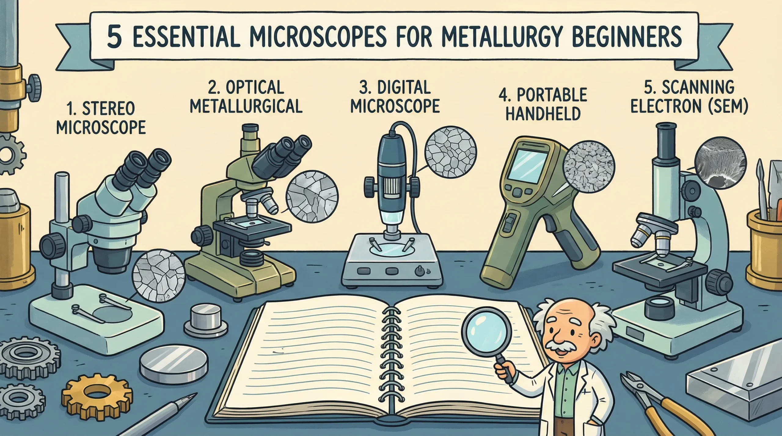5 Essential Microscopes for Metallurgy Beginners