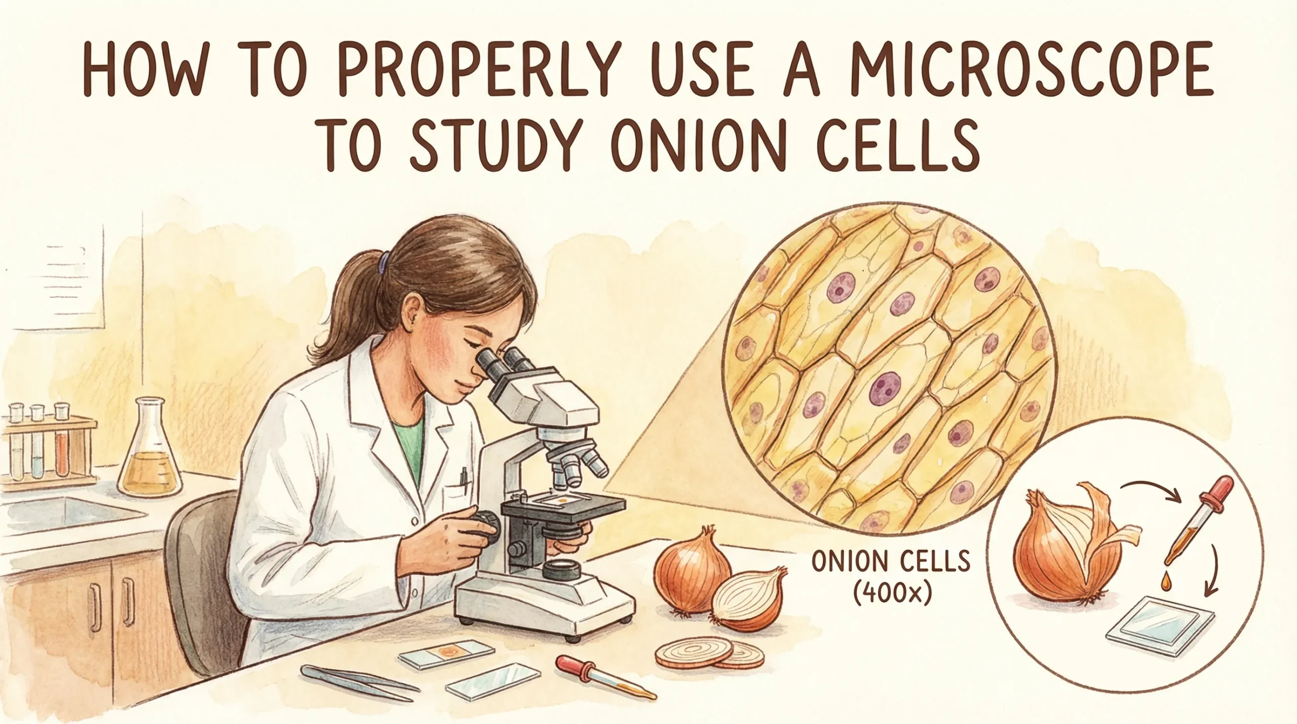 How to Properly Use a Microscope to Study Onion Cells