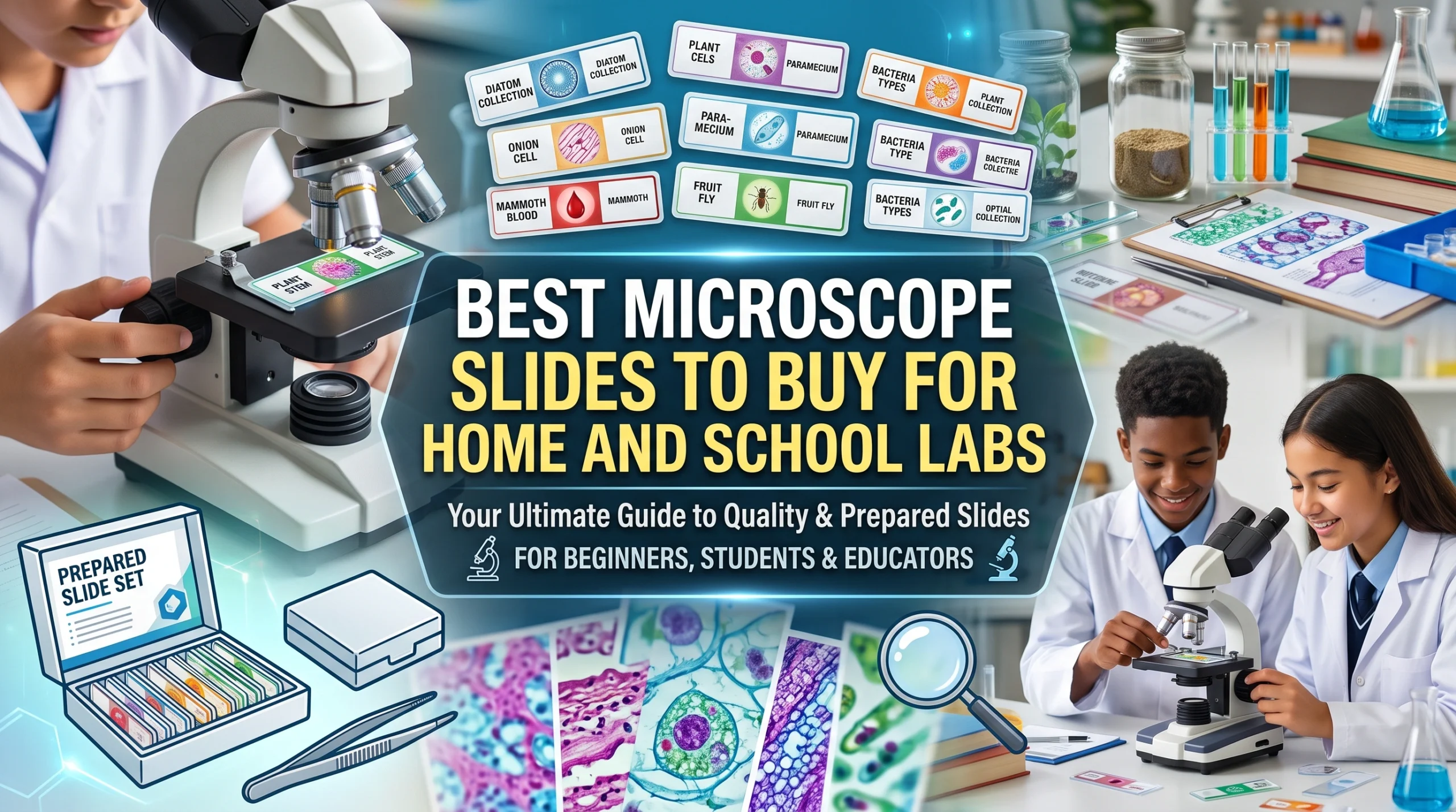 Best Microscope Slides to Buy for Home and School Labs