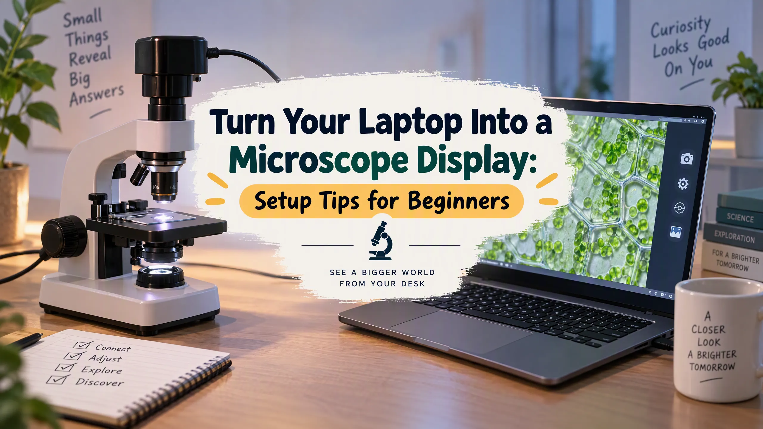 Turn Your Laptop Into a Microscope Display- Setup Tips for Beginners