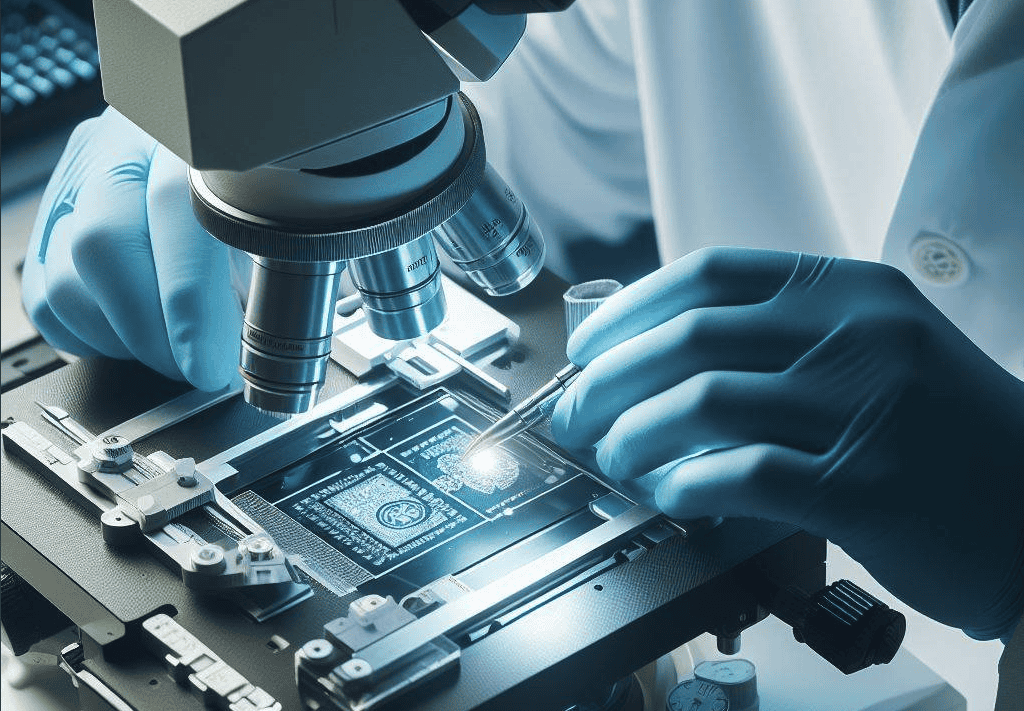 checking alignment of a microscope stage