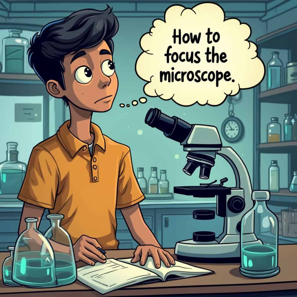 how to focus the microscope